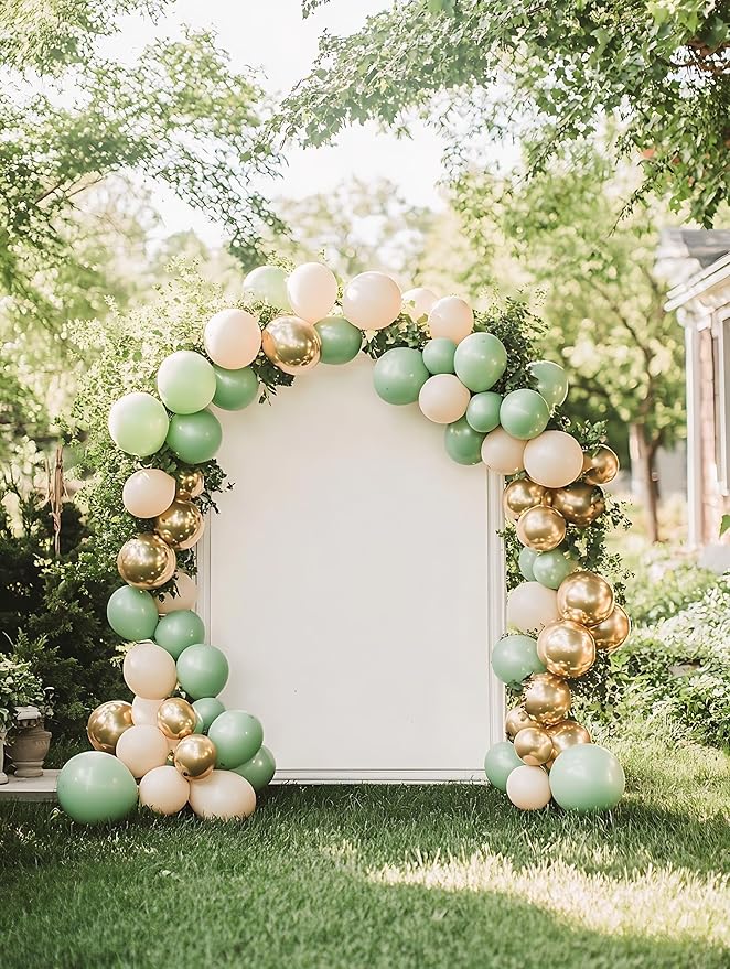 Sage Green Balloons, 60 pcs 12 Inch Thickened Latex Balloons for Birthday Party Decoration, Wedding, Baby Shower, Anniversary, Themed Parties Decorations and Balloon Garlands