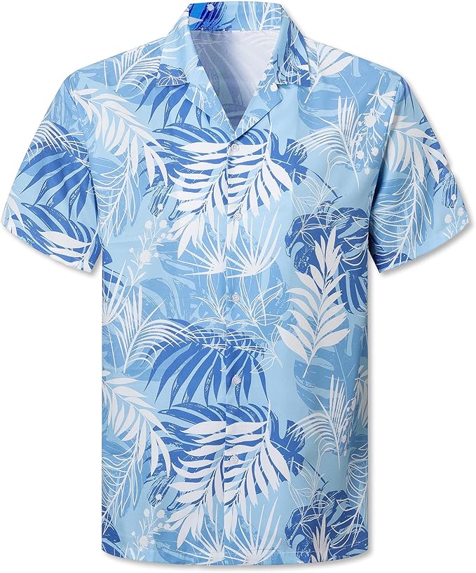 Cromoncent Matching Hawaiian Outfits for Family, Dad and Son Matching Luau Beach Tropical Shirts Mommy Daughter Tropical Sets