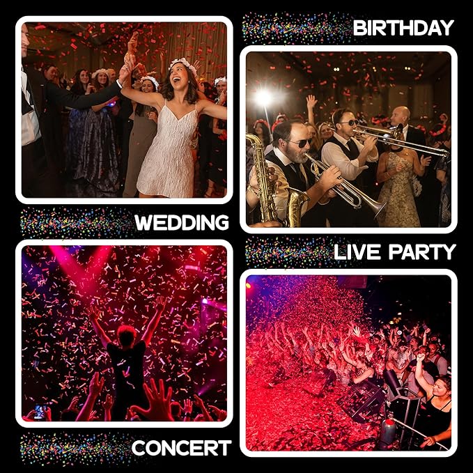 Ultimate Confetti, Red Biodegradable Confetti - Rectangular Fluttering Tissue Paper Confetti for Cannon and Launcher use - Best for Birthday, Wedding, live Events and Table Decoration - 1 lb, 16 oz