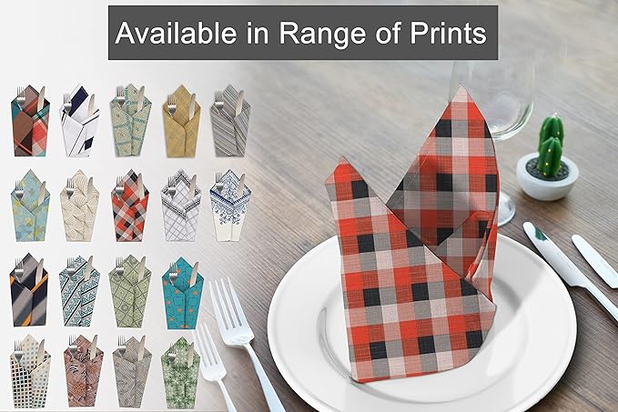 RUVANTI Cloth Napkins Set of 12 Cotton 100%, 18x18 Inches Napkins Cloth Washable, Soft, Absorbent. Cotton Napkins for Parties, Christmas, Thanksgiving, Weddings, Dinner Napkins Cloth - Play Box
