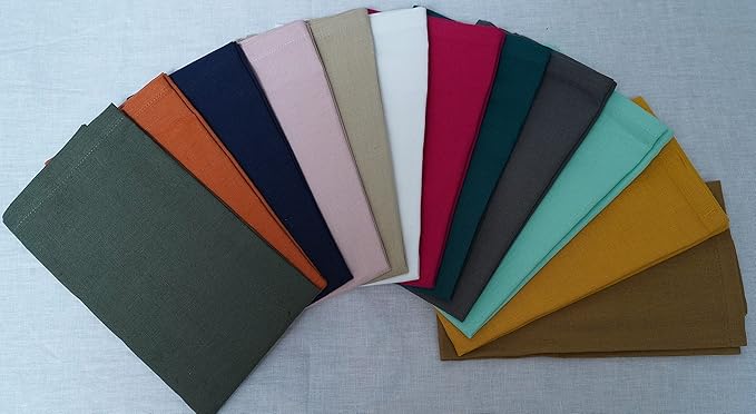 Multicolor Cloth Napkins - Set of 12 Cotton Everyday Lunch Dinner Napkin -Easter Spring Summer Fall Holiday Birthday Party Gift - Soft Washable Absorbent Reusable Napkin - 18 x18 Assoterd mullti Pack