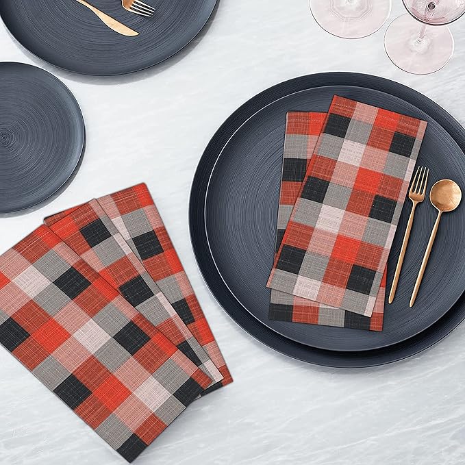 RUVANTI Cloth Napkins Set of 12 Cotton 100%, 18x18 Inches Napkins Cloth Washable, Soft, Absorbent. Cotton Napkins for Parties, Christmas, Thanksgiving, Weddings, Dinner Napkins Cloth - Play Box