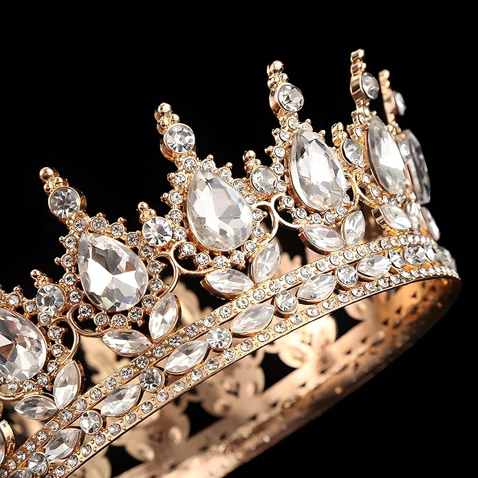 Crown Tiara for Women Queen Crown Rhinestone Wedding Crowns Birthday Tiara Women's Hair Accessories Costume Party Halloween Decor Prom Gifts