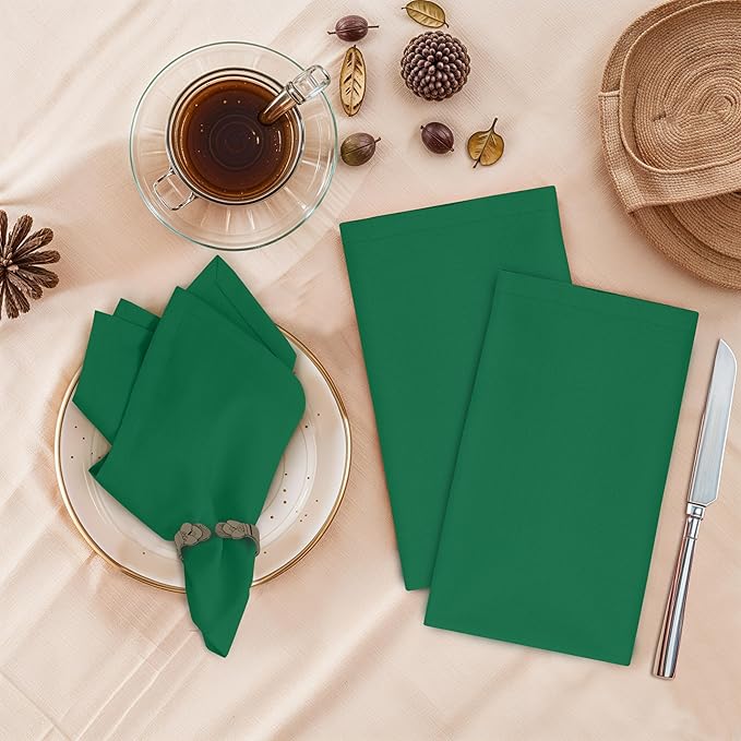 Ruvanti Cloth Napkins Set of 6, 18x18 Inches, 100% Cotton, Washable, Soft & Absorbent, Perfect for Wedding, Christmas, ‎Thanksgiving Dinners - Amazon