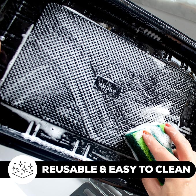 10 Pack Catering Trays with Lids – 17" Serving Tray with Lid, Heavy Duty Recyclable Plastic Party Platters for Catering, Buffet, Picnics & Events – Food Tray with Clear Lid (17.72 x 12.20 x 2.95 inch)