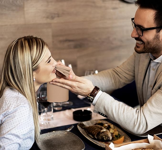 Utopia Home [24 Pack, Beige] Cloth Napkins 20x20 Inches, 100% Polyester Hemmed Edges, Washable and Reusable Ideal for Parties, Weddings and Dinners