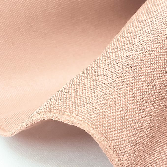 TableLinensforLess 17"x17" Polyester Cloth Napkins, Set of 6 (Blush Pink) | Easy-Care, No-Iron Finish, Superior Color Retention, Machine Washable