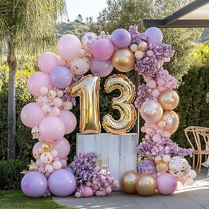 Lavender Balloons 60 PCS 12 Inch Light Purple Pastel Purple Latex Balloons for Birthday Baby Shower Bridal Shower Wedding Graduation Party Decoration