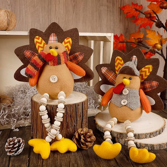 FORUP 14 Inch Turkey Thanksgiving Decoration for Home Autumn Fall Thanksgiving Harvest Decorations