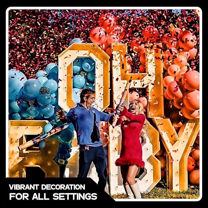 Ultimate Confetti, Red Biodegradable Confetti - Rectangular Fluttering Tissue Paper Confetti for Cannon and Launcher use - Best for Birthday, Wedding, live Events and Table Decoration - 1 lb, 16 oz