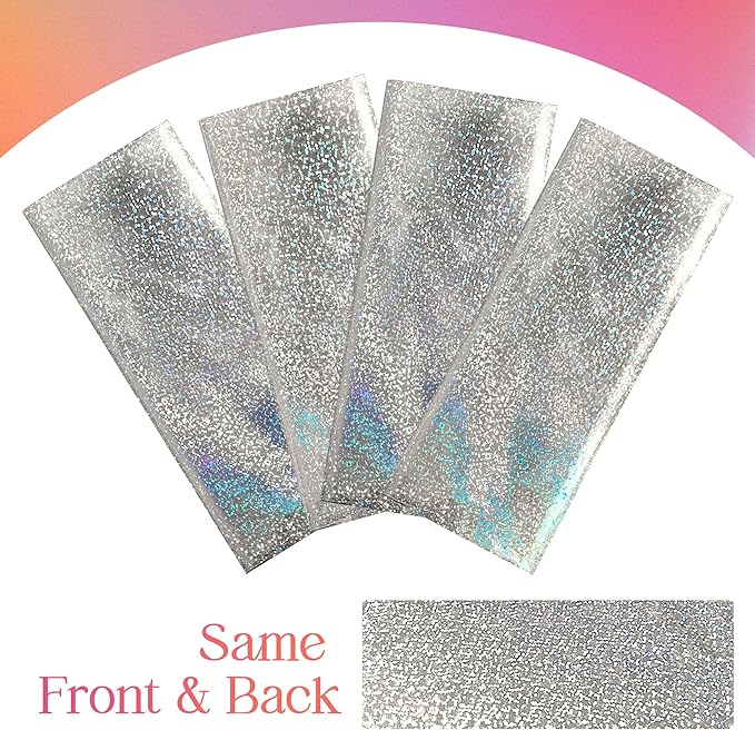 4 pcs Silver Holographic Tablecloths Shiny Disco Laser Table Cloths 40" x 108" Iridescence Plastic White Table Cover for Birthday Party Decoration Wedding Christmas Winter Grad Party Supplies