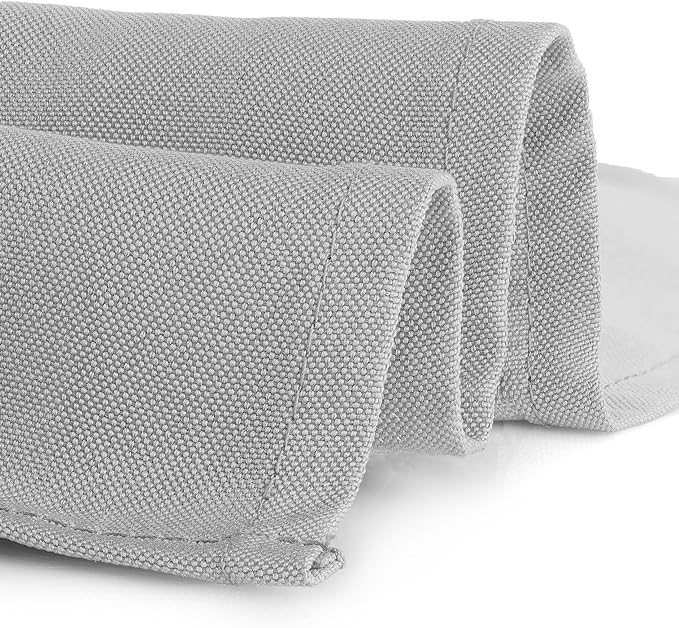 Gee Di Moda Fitted Tablecloth - 72 x 30 Inch Silver Fitted Table Cloth for 6 Foot Rectangle Table - Heavy Duty Washable Fabric - for 6 Ft Buffet Table Holiday Party Dinner Wedding & Trade Show