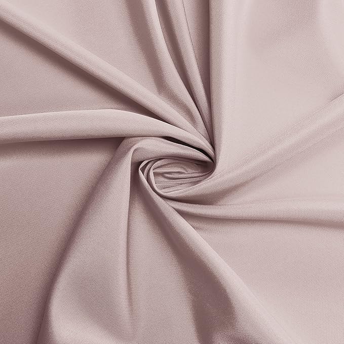 sancua Round Tablecloth - 70 Inch - Water Resistant Spill Proof Washable Polyester Table Cloth Decorative Fabric Table Cover for Dining Tables, Buffet Parties and Camping, Blush