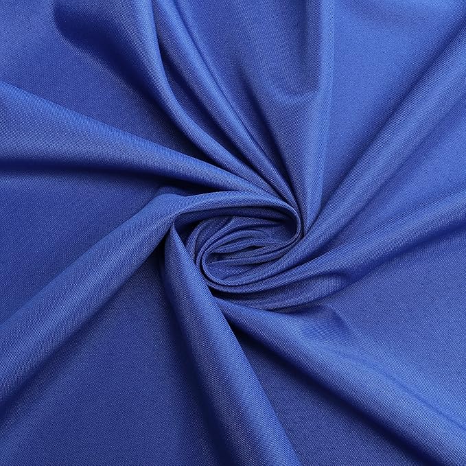 sancua Round Tablecloth - 80 Inch - Water Resistant Spill Proof Washable Polyester Table Cloth Decorative Fabric Table Cover for Dining Tables, Buffet Parties and Camping, Royal Blue