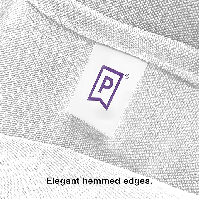 Gee Di Moda Fitted Tablecloth - 72 x 30 Inch White Fitted Table Cloth for 6 Foot Rectangle Table - Heavy Duty Washable Fabric - for 6 Ft Buffet Table Holiday Party Dinner Wedding & Trade Show