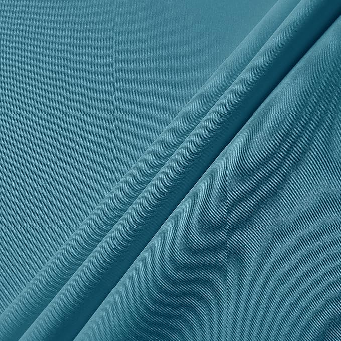sancua Round Tablecloth - 70 Inch - Water Resistant Spill Proof Washable Polyester Table Cloth Decorative Fabric Table Cover for Dining Tables, Buffet Parties and Camping, Teal