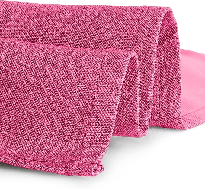 Gee Di Moda Fitted Tablecloth - 48 x 30 Inch Fuchsia Fitted Table Cloth for 4 Foot Rectangle Table - Heavy Duty Washable Fabric - for 4 Ft Buffet Table Holiday Party Dinner Wedding & Trade Show