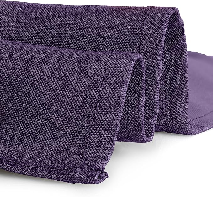 Gee Di Moda Fitted Tablecloth - 48 x 30 Inch Purple Fitted Table Cloth for 4 Foot Rectangle Table - Heavy Duty Washable Fabric - for 4 Ft Buffet Table Holiday Party Dinner Wedding & Trade Show